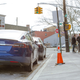 People waiting in line to order the Model 3 at Tesla’s Red Hook location in Brooklyn, back in 2016